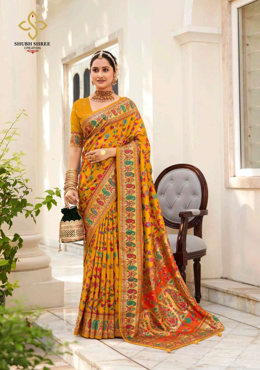 Kashmiri Pashmina Yellow